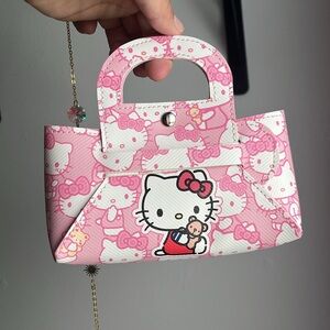 5/$25🎀 Hello Kitty Pink and White Mini Bag